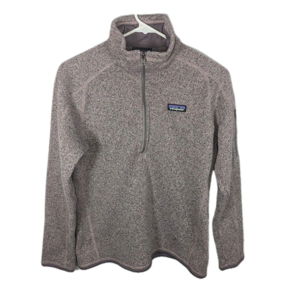 Patagonia Better Sweater Quarter Zip Plum/Heathered pink Size Women's Medium